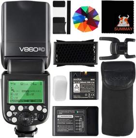 img 4 attached to 📸 GODOX V860II-C Camera Flash Speedlite for Canon Cameras | 2.4G Wireless E-TTL | 1/8000s High-Speed Sync | GN60 Speedlight | Photography Optimization