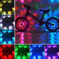 🚲 jaswill led bike wheel lights: waterproof, rechargeable spoke hub lights - ideal cycling gift for kids, adults (2 pack) logo