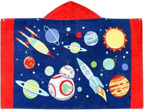 img 4 attached to 🏖️ Hooded Beach Pool Bath Swimming Towel for Boys and Girls by Bavilk Kids