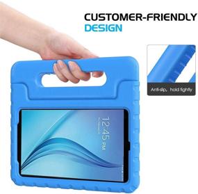 img 2 attached to BMOUO Kids Case for Samsung Galaxy Tab A 8.0 (2015) SM-T350 🔵 - Shockproof, Lightweight Protective Cover with Handle & Stand for Kids – Blue