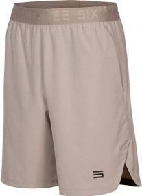 img 4 attached to 🩳 Dry FIT Gym Shorts for Men: Top-Notch Moisture-Wicking Workout Running Shorts with Pockets and Side Hem