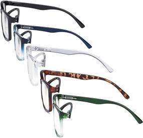 img 3 attached to Eyekepper 5 Pack Large Reading Glasses