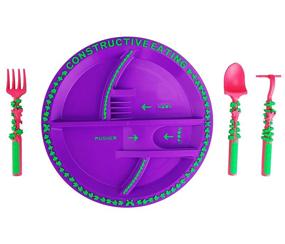 img 3 attached to 🌼 Safe and Fun Garden Fairy Combo Set: 3 Utensils and Plate for Little Ones - Made in the USA with Tested Materials