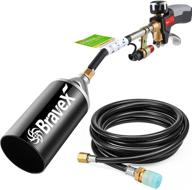🔥 powerful propane torch weed torch with turbo trigger - 500,000 btu output, piezo electric ignition, heavy duty burner for ice melting, roofing, and roads (6.5 ft hose) logo