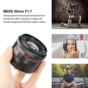 img 2 attached to 📷 Meike 50mm f1.7 Wide-Angle Lens: Manual Focus Lens for Olympus Panasonic Micro 4/3 Mount Mirrorless Cameras