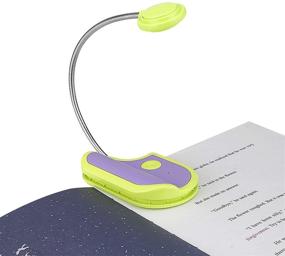 img 4 attached to 📚 Highly Efficient & Rechargeable HONGUT Amber Reading Light: Perfect for Kids Reading in Bed, Clip-On Book Light with 2 Lighting Modes & Blue Light Blocking for Eye-Care - Small Bookmark Light for Bookworms in Green