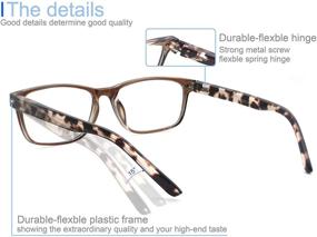 img 1 attached to 👓 MODFANS Progressive Multifocus 2.5 Reading Glasses: Blue Light Blocking, Anti-Glare, UV Protection for Computer/TV/Tablet/Phone, Comfortable Readers with Sping Hinge - Reduce Eye Fatigue!