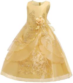 img 3 attached to Stylish and Sparkling Toddler Birthday Petticoat with Embroidery - Perfect for Girls' Dresses