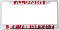 🐺 ncsu wolfpack alumni officially licensed metal license plate frame for front or back of car - north carolina state university logo