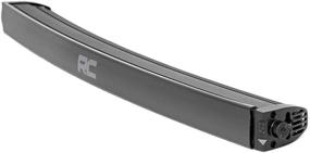 img 1 attached to 💡 Rough Country 30" Curved Black Series DRL Single Row LED Light Bar - Illuminate Your Path with Style - 72730BLDRL