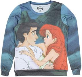 img 2 attached to 🧜 Enchanting Disney Mermaid Juniors Embrace Pullover - Chic Girls' Clothing