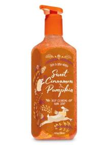 img 1 attached to 🍂Do not Call Bath and Body Works Sweet Cinnamon Pumpkin Глубокое очищающее мыло для рук 8 жидких унций (издание 2019 года): Питайте и освежайте ваши руки чудесным ароматом осени!