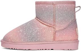 img 3 attached to 🌨️ Warm and Cozy: DREAM PAIRS Toddler Boys Girls Faux Fur Lined Ankle Snow Boots for Winter Activities