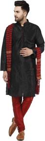 img 4 attached to SKAVIJ Traditional Ethnic X Large Off White Men's Clothing for Sleep & Lounge