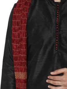 img 2 attached to SKAVIJ Traditional Ethnic X Large Off White Men's Clothing for Sleep & Lounge