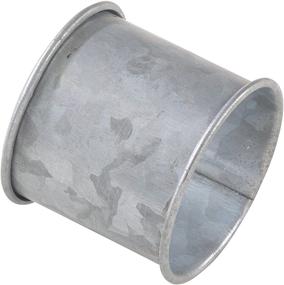 img 2 attached to 🍽️ SARO LIFESTYLE Galvanized Metal Napkin Ring Set, Rustic Style (4-Pack), Silver - 2.5"x3.5