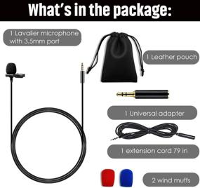 img 3 attached to 🎙️ YOLETO Mini Lapel Microphone Kit - 3.5mm, 6 in 1 Lavalier Clip On Mic for PC, Laptop, Camera, Phone - Ideal for Podcasting, Streaming, Vlogging, Video Recording, Gaming - Perfect Gift for Him