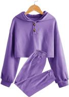 👖 leyay sweatpants drawstring sweatsuit: trendy tracksuit for stylish girls' clothing logo