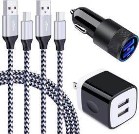 img 4 attached to 🔌 High-Quality USB C Car Charger Kit for LG K92 5G, K62, K52, Samsung Galaxy S21 Ultra, S20 FE, S10E, S20 Ultra, A42, A02s, A12, Google Pixel 5, 4a 5G, 4XL - Includes USB Car Charger Adapter, Wall Charger Block, and Type C Cable