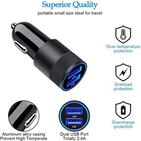 img 3 attached to 🔌 High-Quality USB C Car Charger Kit for LG K92 5G, K62, K52, Samsung Galaxy S21 Ultra, S20 FE, S10E, S20 Ultra, A42, A02s, A12, Google Pixel 5, 4a 5G, 4XL - Includes USB Car Charger Adapter, Wall Charger Block, and Type C Cable