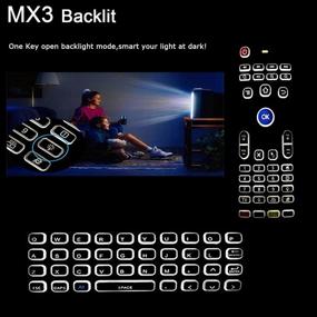 img 3 attached to 🔍 MX3 Pro Backlit Air Mouse: Мини-клавиатура и ИК-обучаемый пульт дистанционного управления для Raspberry Pi, Android Smart TV, HTPC, IPTV, Xbox и многого другого