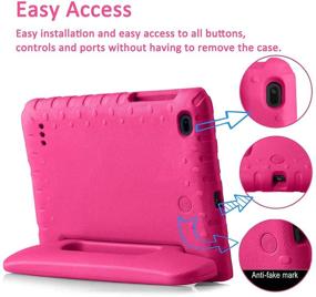 img 2 attached to Onn 7 Inch Tablet Case for Girls 2020/2019, Blosomeet Onn Tablet Case 7 Inch - Full-Body Protection Cover with Stand Handle, Lightweight Shockproof EVA Case for Walmart 7 Inch Onn Tablet - Rosered