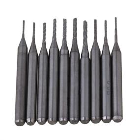 img 3 attached to 🔧 BQLZR 3.175mm Engraving Drill Bits for CNC PCB Machinery 0.6-1.5mm - Pack of 10