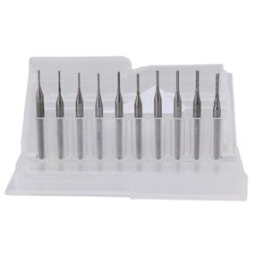 img 4 attached to 🔧 BQLZR 3.175mm Engraving Drill Bits for CNC PCB Machinery 0.6-1.5mm - Pack of 10