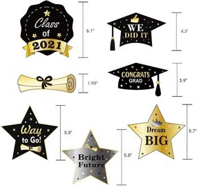 img 1 attached to 🎓 30-Pack Konsait Graduation Hanging Decorations Swirls: Graduation Party Supplies 2021 with Graduation Wishes, Mortarboards, and Diplomas. Perfect Hanging Ceiling Graduation Accessories for School Prom and Grad Party
