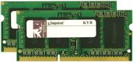 kingston valueram 8gb 1333mhz ddr3 non-ecc cl9 sodimm (kit of 2) notebook memory - enhanced seo logo