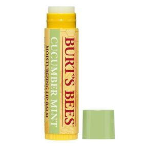 img 2 attached to 🍃 Burt's Bees 100% Natural Moisturizing Lip Balm with Beeswax - Cucumber Mint Flavor - 4 Tubes