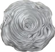 saro lifestyle flower pillows silver logo