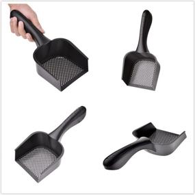 img 2 attached to OptiClean Cat Litter Scoop: Reptile Terrarium Fine Sand & Pet 🐱 Poo Shovel - Kitty Litter Sifter, Bedding Cleaner, and Reptile Terrarium Scoop