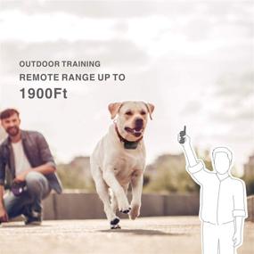 img 1 attached to Advanced 2-in-1 Dog Training and Auto Bark Collar - Rechargeable Remote Shock Collar with 3 Modes, Beep, Vibration, Static (Lockable) - 1900Ft Remote Range, 100% Waterproof