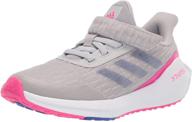 adidas eq21 running shoe - unisex kids logo