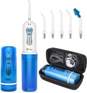 🦷 yafex cordless water flosser: portable teeth cleaner with case, 5 jets, diy mode - ideal for braces and bridges care logo