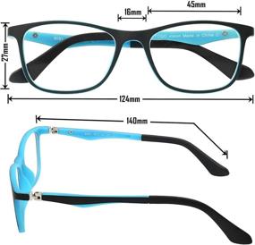img 2 attached to 👓 Kids Blue Light Glasses for Anti-Eyestrain: Boys & Girls Gaming Eyeglasses with Blue Light Blocking Technology