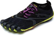 обзор женских кроссовок vibram v: черный/желтый/фиолетовый, размер 38 eu/7.5-8.0 m us b eu логотип