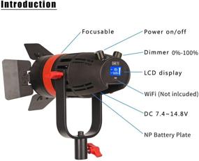 img 3 attached to 🔦 Камера-TV Болтзен 55 Вт Френелевский направленный светильник на светодиодах дневного света: Портативный и удобный в сумке