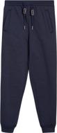 👖 galaxy by harvic boys' sweatpants: basic active fleece jogger pants (size 8-20) logo