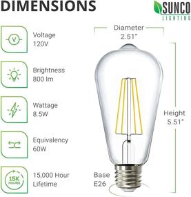 img 3 attached to Sunco Lighting Dimmable Waterproof Industrial Electrical Components: Ideal for Restaurant Lighting