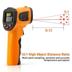 img 3 attached to Eventek Infrared Thermometer -50°C to 750°C (-58°F to 1382°F), Non-Contact Digital Temperature Gun with IR Laser, Ideal for Non-Body Measurements (ET327,-50°C to 750°C (-58°F to 1382°F))