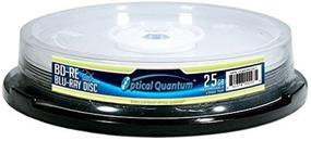 img 2 attached to 📀 Optical Quantum 2X 25GB BD-RE Blu-ray Blank Discs (Pack of 10) – Logo Top (MPN: OQBDRE02LT-10)
