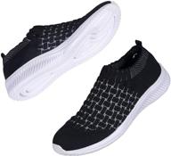 👟 dkrucak lightweight non slip breathable all black eu women's shoes and athletic footwear logo