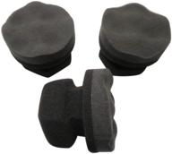 🔵 bys technology tire dressing applicator: 3x 8cm hex grip tire shine applicator for detailing - durable & reusable foam pad logo