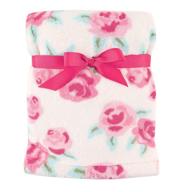 👶 hudson baby super plush blanket: premium unisex baby rose blanket, one size logo