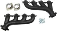 💪 patriot h8097-b header: optimal performance exhaust for gm ls engines (1 5/8" cast tubular manifolds), 1 pack logo