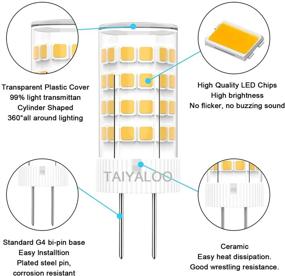 img 2 attached to 💡 Not Dimmable Bi Pin Halogen Bulbs - Equivalent to Standard Bulbs