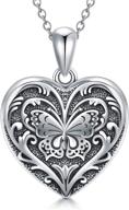 soulmeet sunflower heart shaped locket necklace: keep loved ones close with sterling silver/gold custom jewelry logo