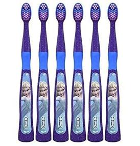 img 3 attached to 👧 Oral-B Kids Frozen Characters Toothbrush for Girls over 3 Years Old, Extra Soft (Pack of 6)